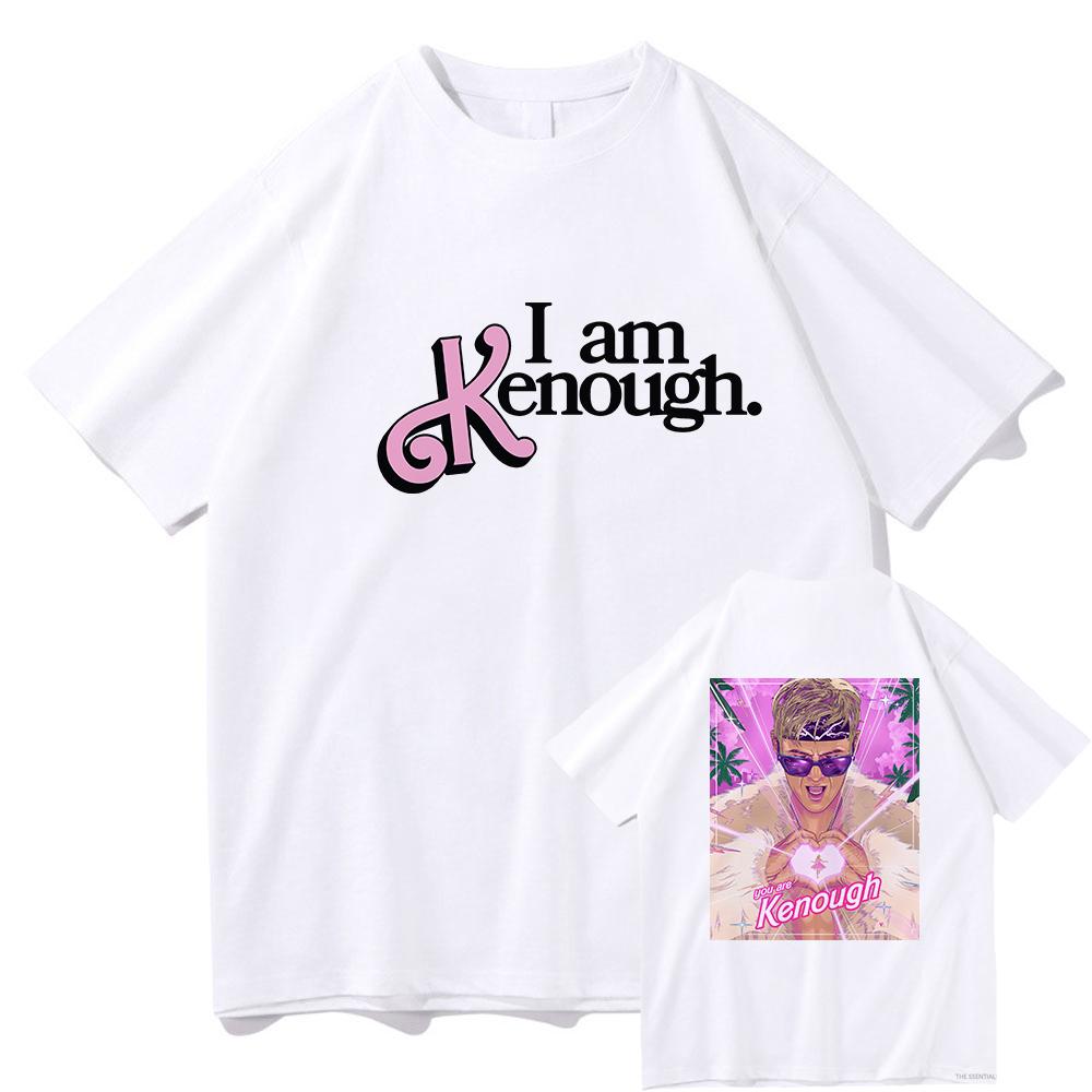 Tričko I Am Kenough Móda Unisex / Dámské Estetické Kawaii Tričko You are Kenough Unisex Trička Trička s pískovou bavlnou Koreje