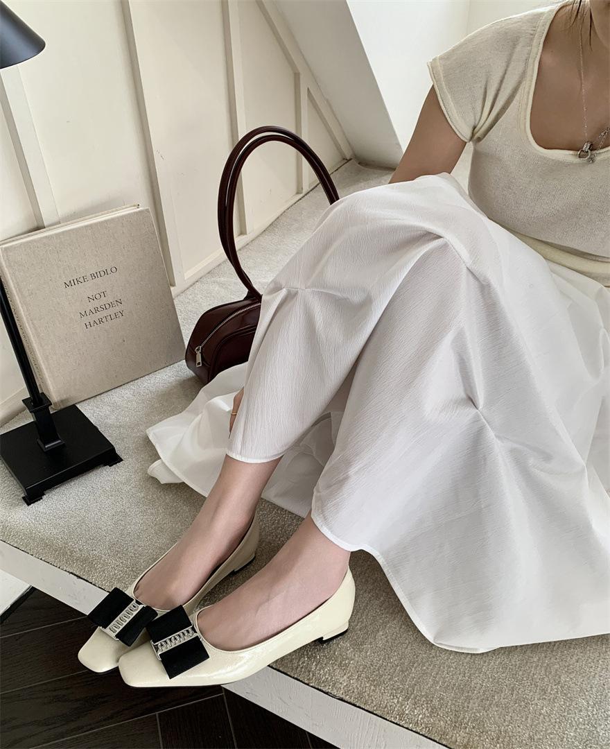 

Square head high heels women s thick heel 2025 new spring and autumn season square heel medium heel light mouth single shoes color matching women s 39