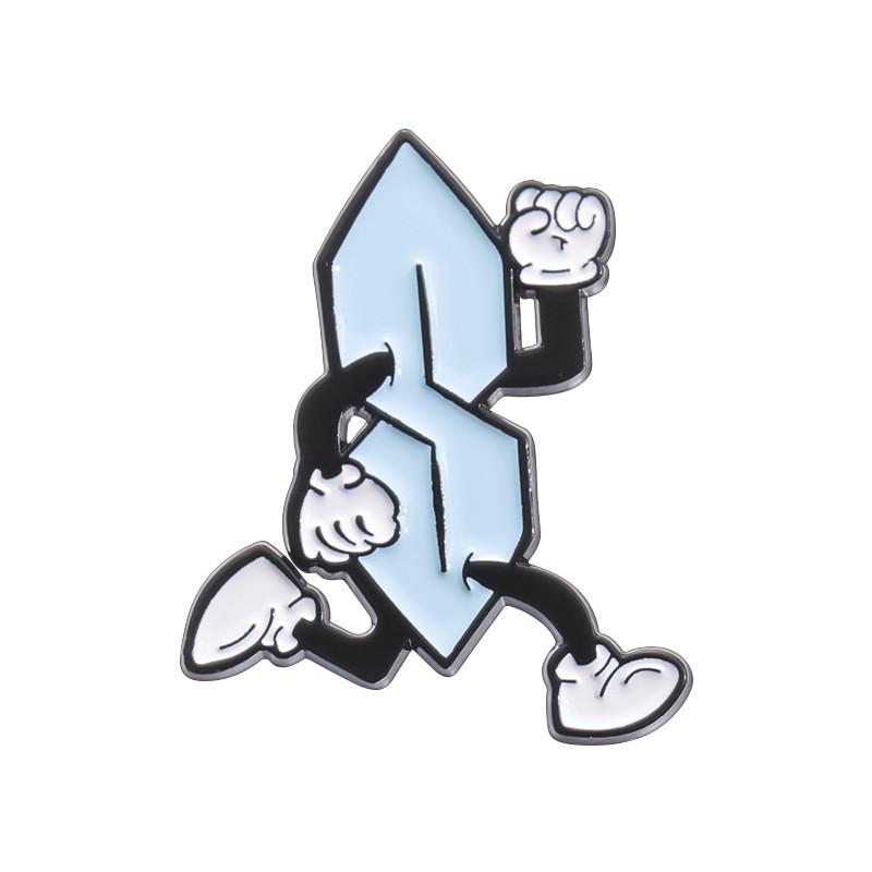 Creative Cartoon Duck Brooch Unique Alloy Badge Personality Fashionable Accessory