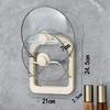 Cream Multifunction Kitchen Rack: Lid, Spoon & Spatula Organizer