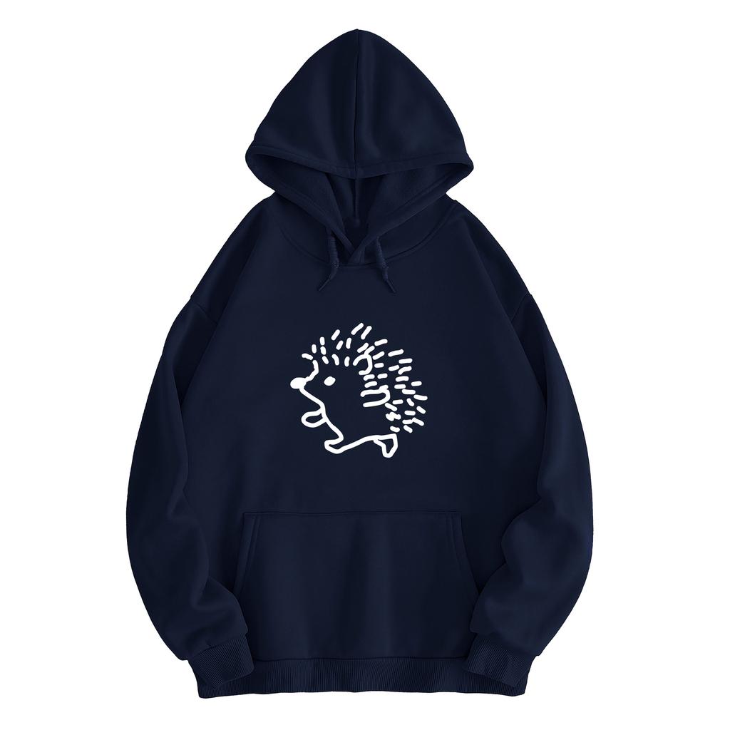 HedgehoginsHooded Sweatshirt for Men and Women, Couple Outfit, Autumn and Winter Korean Style, Trendy Loose Lazy Sweatshirt,