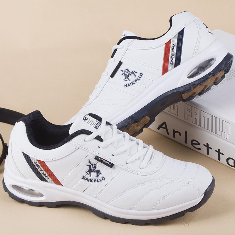 Men Winter Sneakers Sports Shoes Leather Air Cushion Casual Boots Shoes Plus Size 38 48