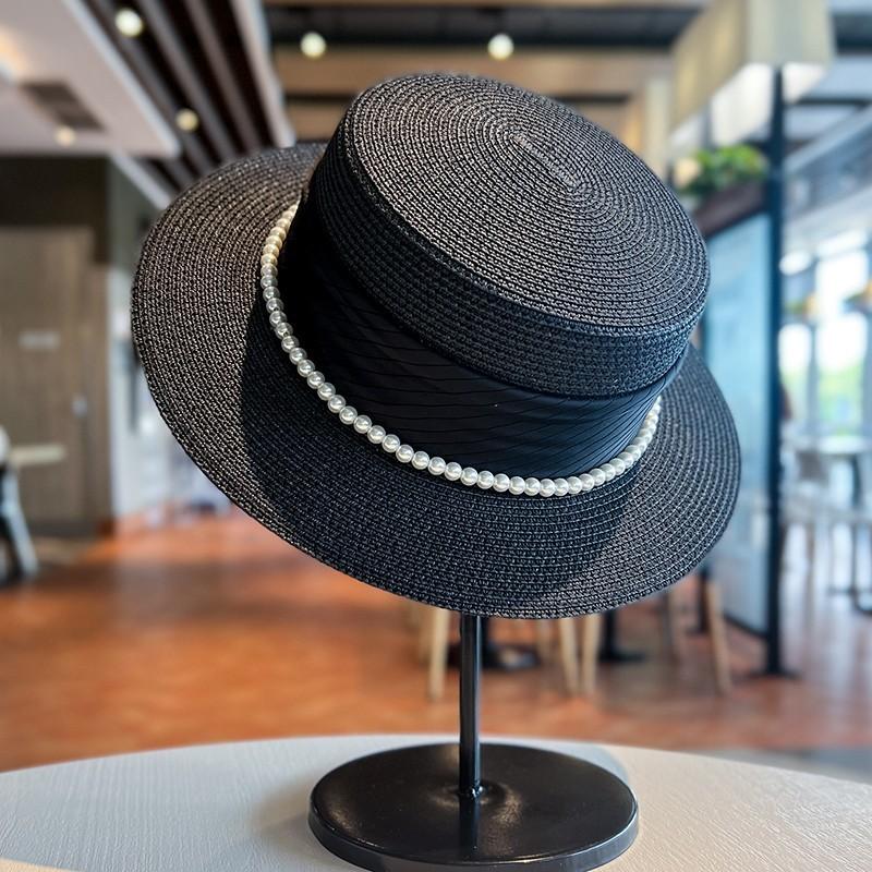 Seaside Beach Hat Lace Straw Hat Children Summer Visor Breathable Sunscreen Bucket Hat Vacation Style Straw Hat