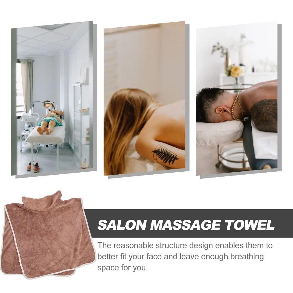 Thickened Massage Face Towel Breathable Headrest Pads Ergonomic SPA Massage Towel  Home Accessories