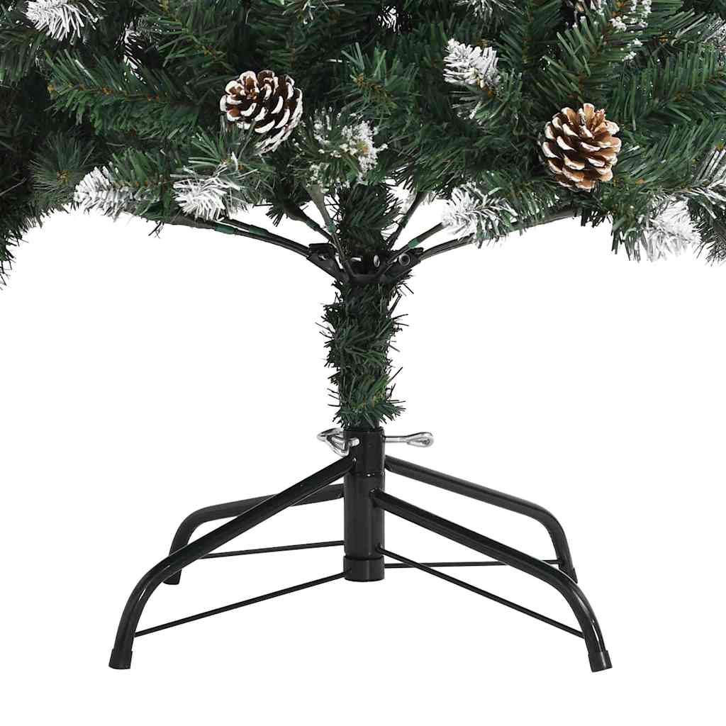 Artificial Christmas Tree with 300 LEDs and Stand Green 240 cm