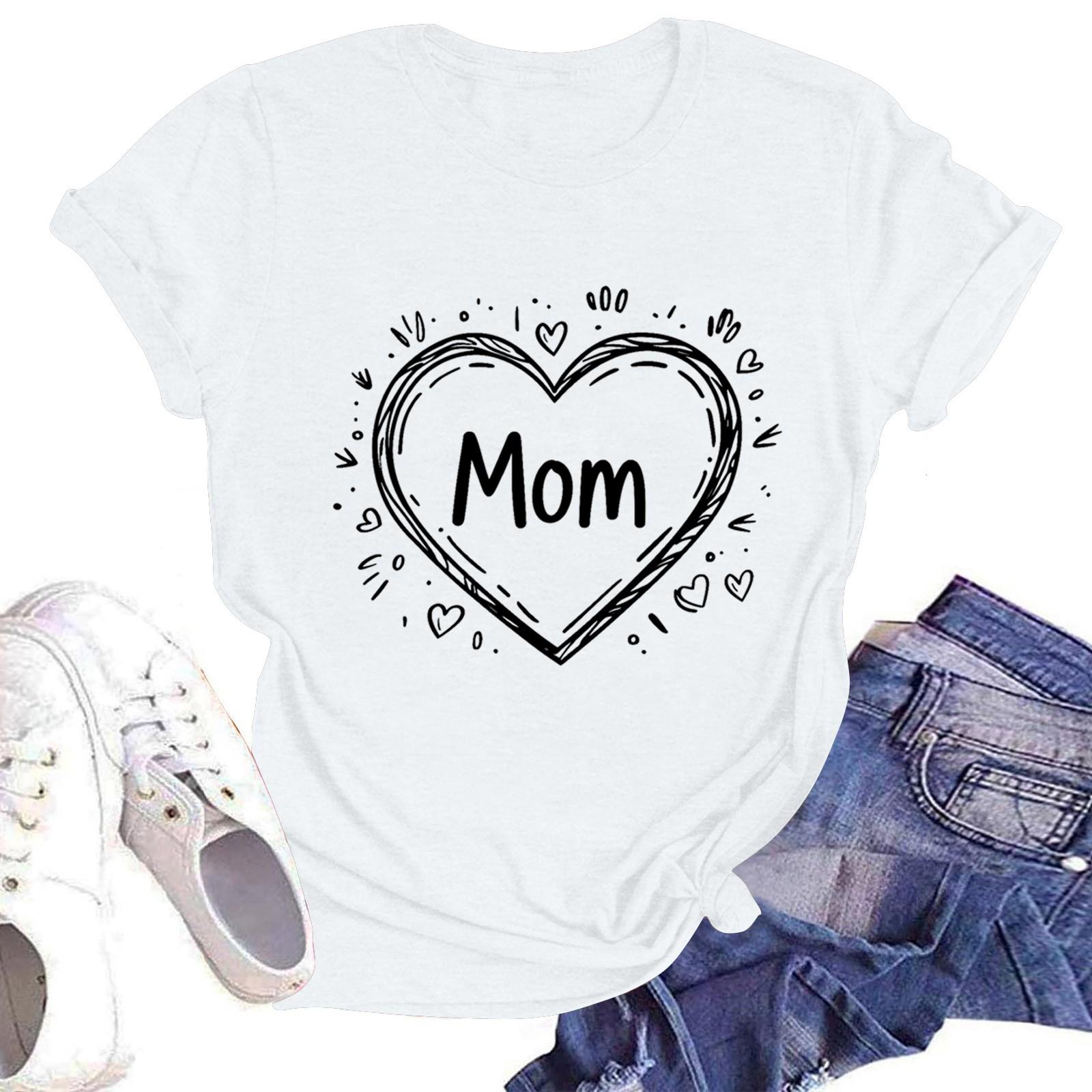 

Женская повседневная футболка с круглым вырезом и коротким рукавом S белый