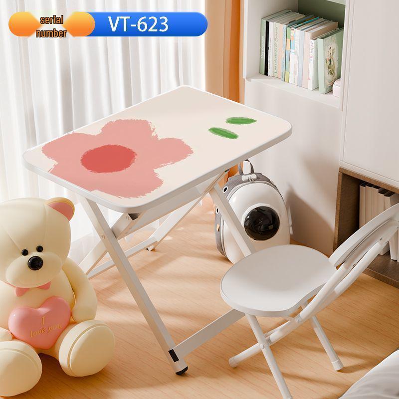Przenośny wielofunkcyjny składany zestaw biurka i krzesełka dla dzieci - Nie wymaga montażu