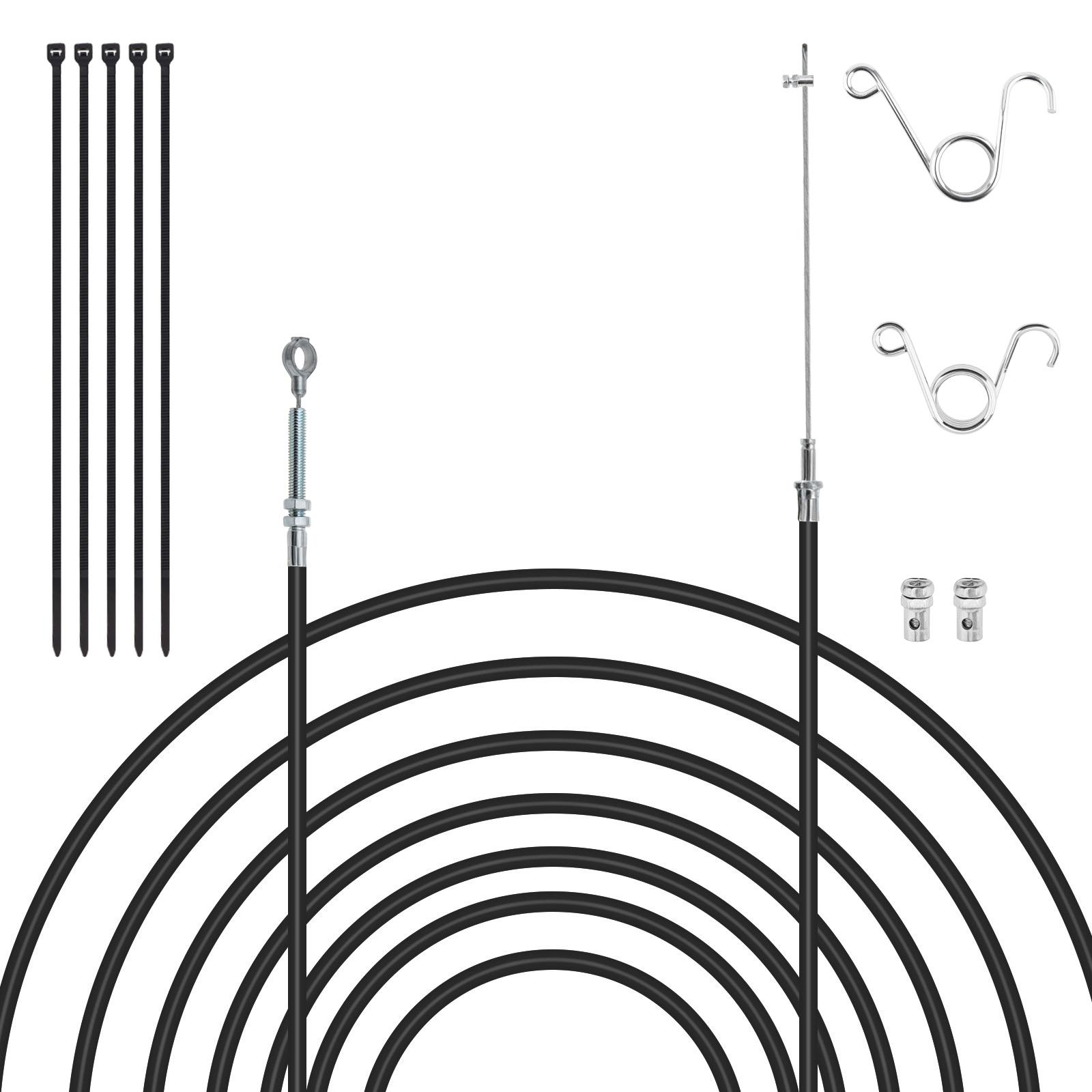 

71 дюйм 8252-1390 Трос газа для 212cc 196cc GX160 GX200 6.5 л.с. Карт с педалью газа, возвратной пружиной, стопорами троса, нержавеющим сердечником 71 Inch