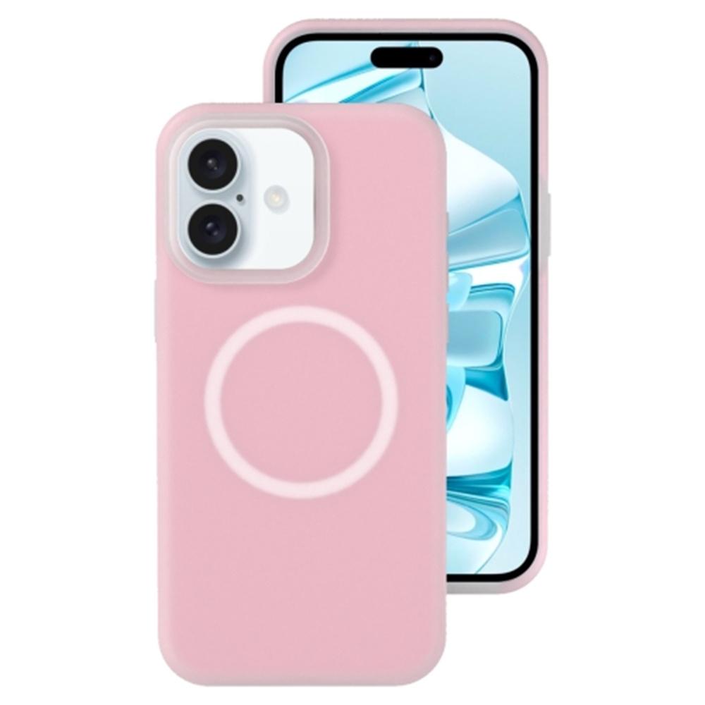 For iPhone 16 Plus Magnetic Case Liquid Silicone Shockproof Phone Cover