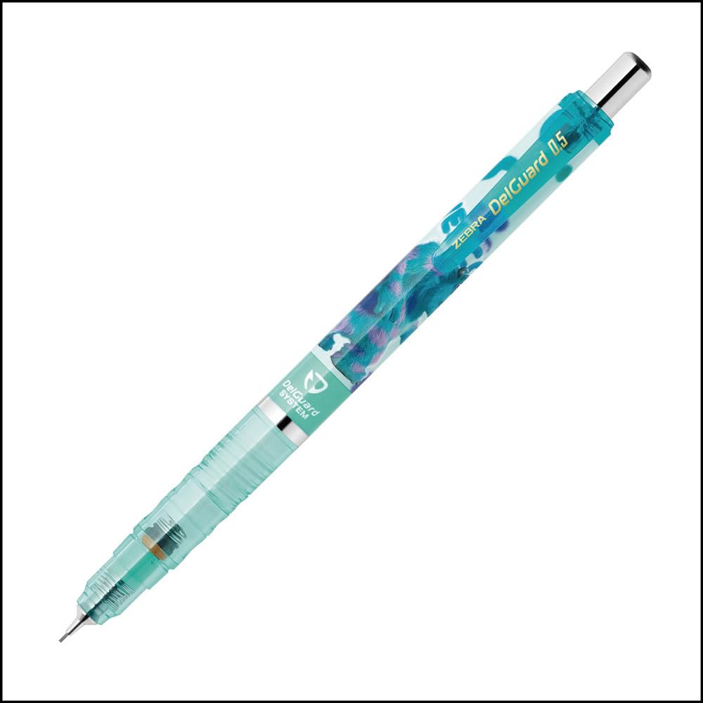 Zebra DelGuard Mechanical Pixar Square Pencil, 0.5mm, Series, Blue-Green, P-MA85-PX-SQBG