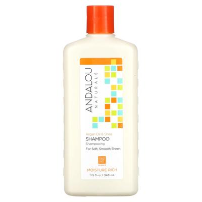 Shampoo, Moisture Rich, Soft, Smooth, Shiny Hair, Argan Oil & Shea, 340 Ml (11.5 Fl Oz)