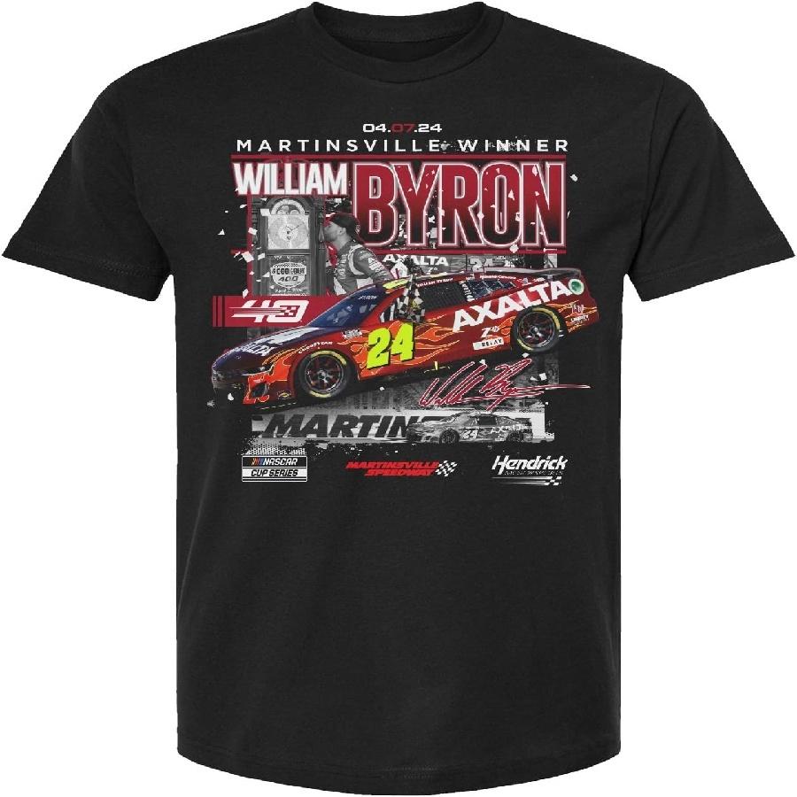

CHECKERED FLAG SPORTS William Byron #24 NASCAR 2024 Cook Out 400 Martinsville Winner 4.7 XXXXXL чорний