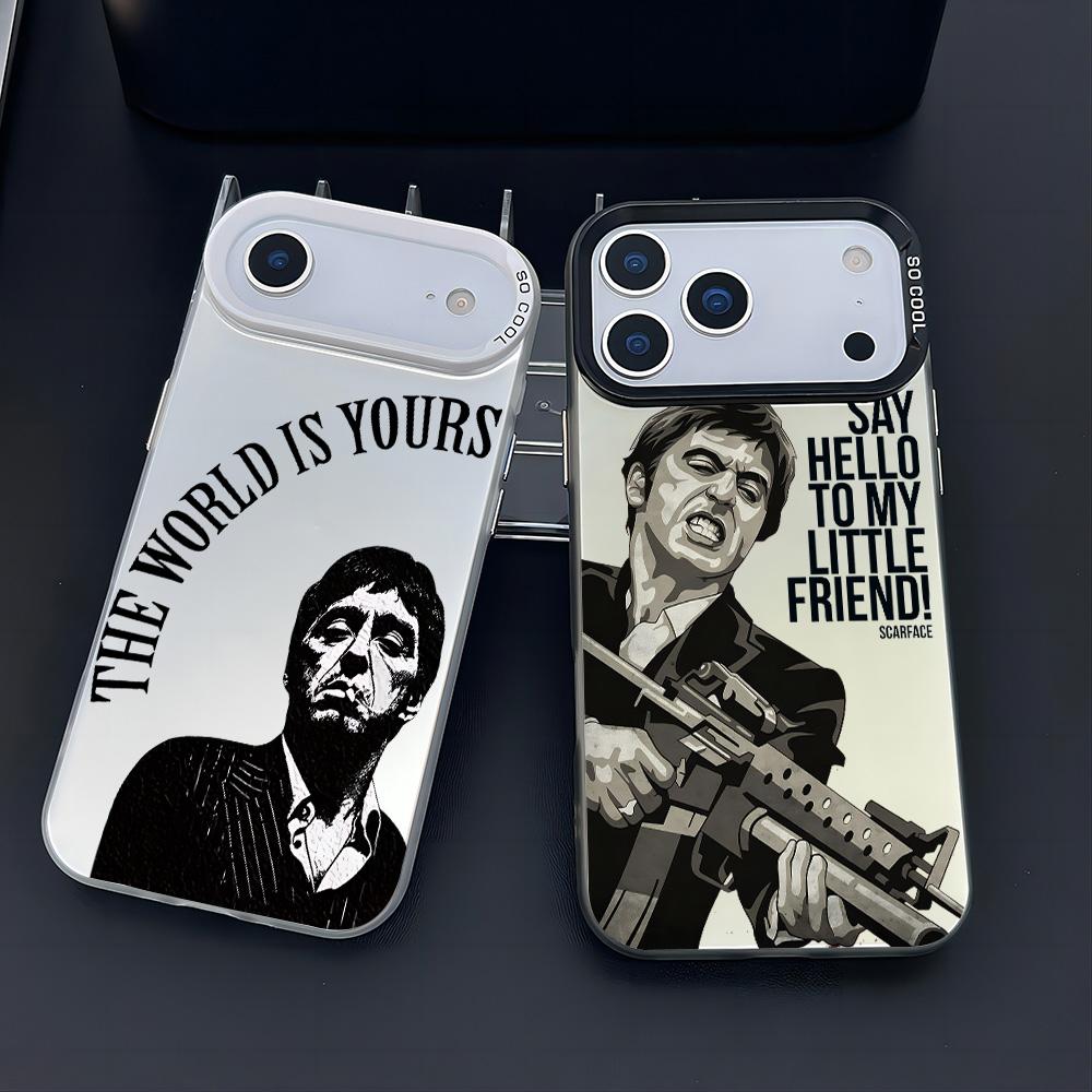 Fashion Hot S-Scarface Phone Case For iPhone 17 16e 16 15 14 13 12 11 mini Pro Max X XR Air Plus Anti Fall Matte Back Cover