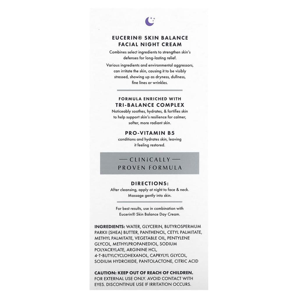 Skin Balance, Facial Night Cream, 48G(1.7Oz)