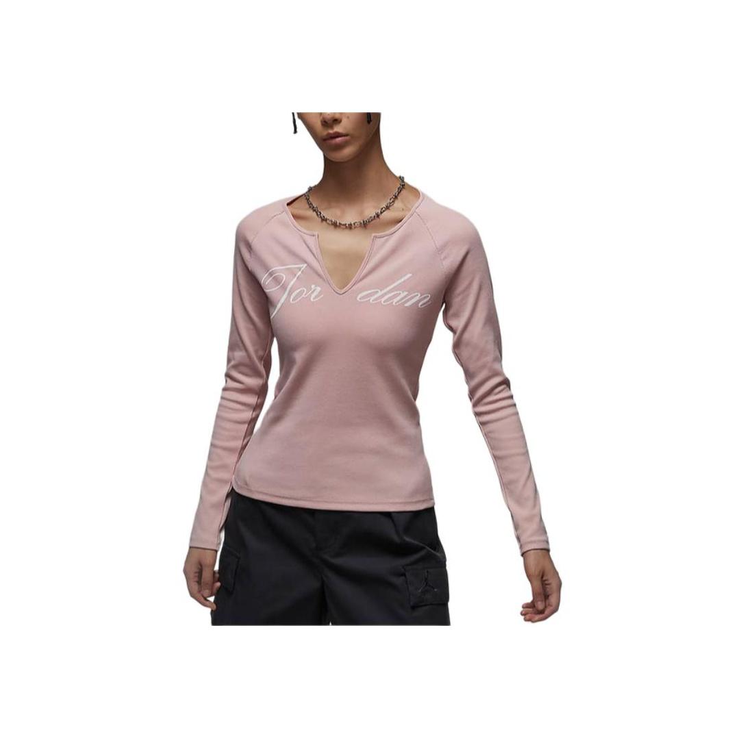 

Новые женские футболки Jordan розовые FV7189-601 L