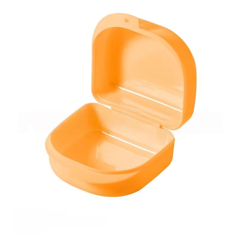 1/2/3pcs Denture Storage Box with Vent Holes Dental Orthodontic Retainer Case Guard Case Teeth Container for False Teeth