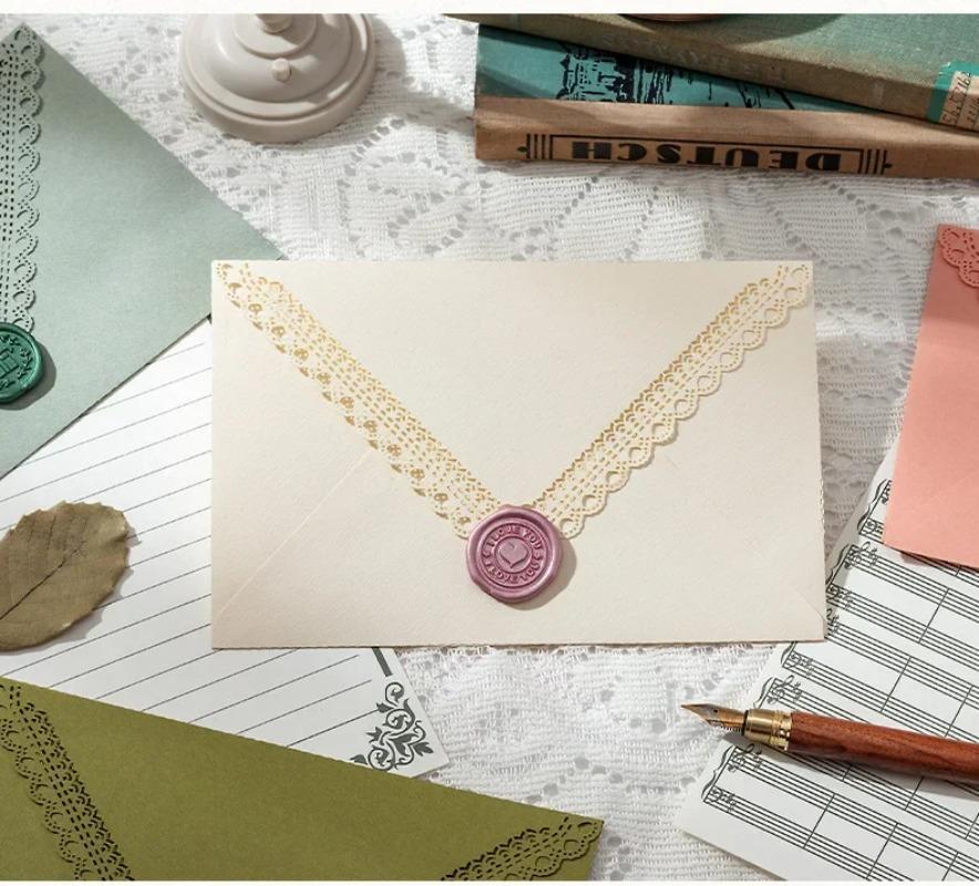 10 szt. Puste Koperty na Zaproszenia Ślubne Biznesowe Wysokiej Jakości Papier 116g Artykuły Papiernicze Przechowywanie