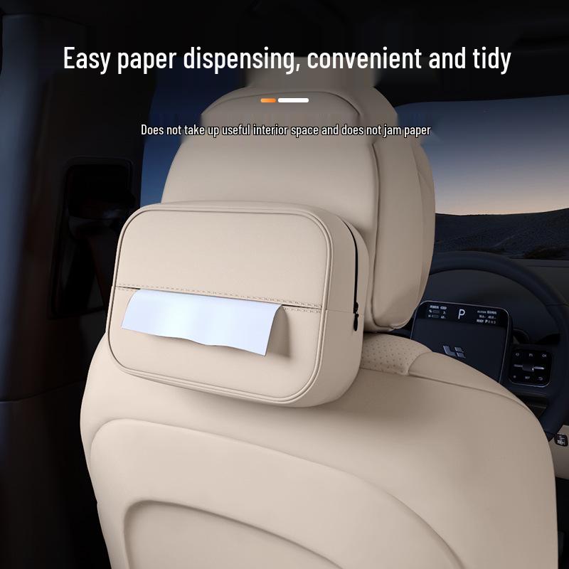 Shangjie H5 Tissue Box: Premium Hanging Car Seat Tissue Holder for 25 Models - Luxury Interior Decor Accessory