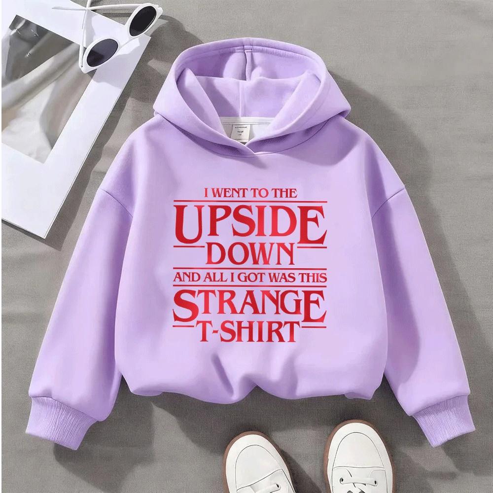 Kinder Stranger Grafik Sweatshirt Jugend Freizeit Pullover Langarm Mischung Neuartiger Druck Mode Oberteil für Jungen Mädchen