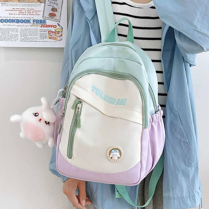 Adorable Versatile Fashion Backpack Cute Petite Stylish Nylon School Bag