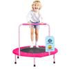 36" Kids Trampoline, 3FT Indoor Outdoor Trampoline, Foldable Mini Trampoline with Handle, Rebounder Trampoline for Toddlers