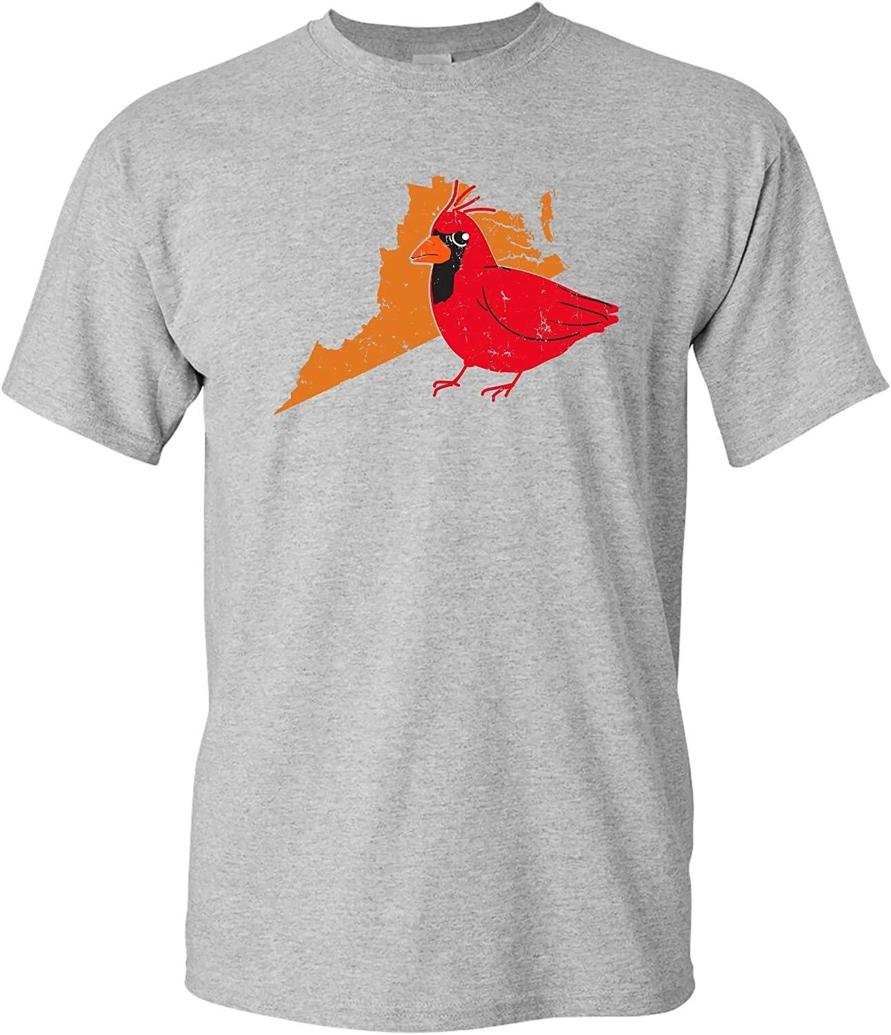 Virginia State Bird - State Pride T Shirt - Sport Grey L