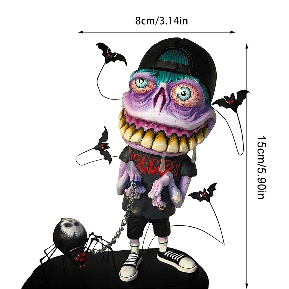 Angry  Statue Horror   Resin Ornament for Halloween Decor