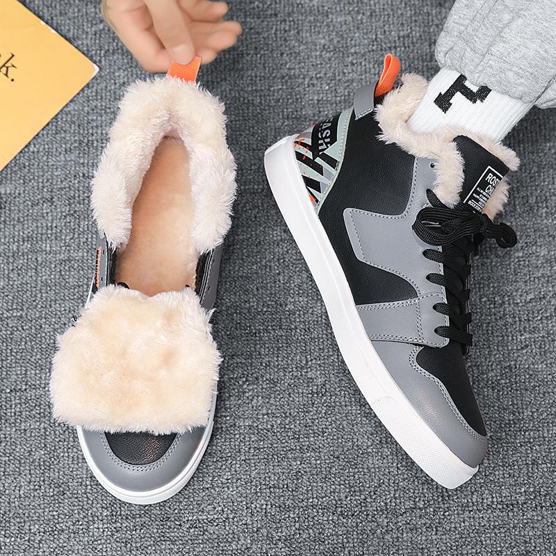 Original Winter Warm Men Plus Snow Sneaker Big Size 47 Slip Soft Sports Casual Outdoor Men Sneakers Cotton Walking Men Shoes