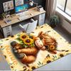 Custom Name Cow Printed Carpet,Rug for Office Chair Living Room Bedroom Kitchen Room Decor Gifts.