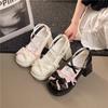 Bow High Heels for Women, Round Toe, Thick Heel, Sweet and Cute, Plus Size High Heels for Women
