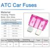 Heschen Standard Fuse ATC-3 Auto Assortment Car Truck 3A Red 50pcs