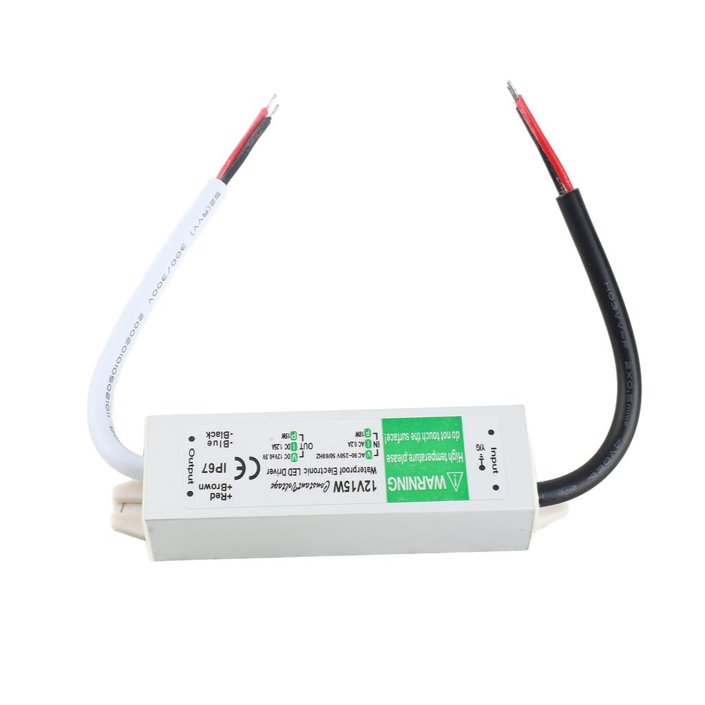 LED Treiber IP67 Schaltnetzteil Transformator Adapter 12V Ausgang für LED Streifenlicht Außenleuchtkasten Schild