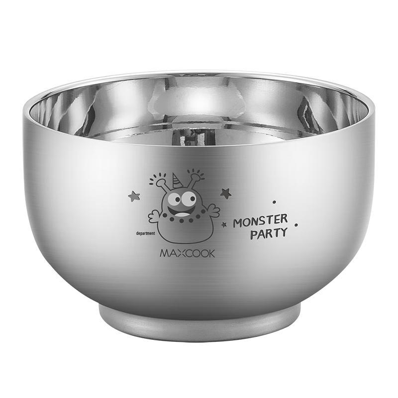 Maxcook 316L Stainless Steel Double-Insulated Children s Bowl