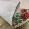 30x45CM Vintage Rose Place Mats Red Floral Dinning Room Afternoon Tea Washable Fabric Placemats for Dining Table