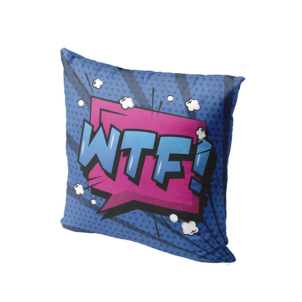 New English Alphabet Printing Fashion Pillowcase Fun Sofa Home Decoration Cushion Cover Living Room Bedroom Throw Pillow Case