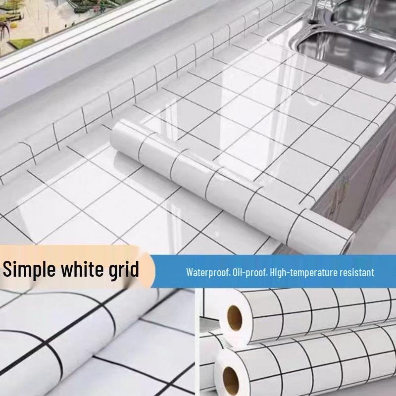 Oil-Proof Waterproof Self-Adhesive Protective Film for Kitchen Countertops and Cabinets.