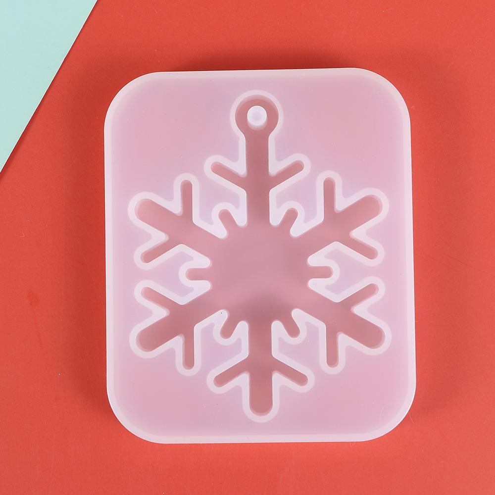 DIY Crafts Hanging Snowflake Resin Molds Epoxy Resin Mold Christmas Gift Silicone Pendant