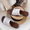 2025 New Summer Leisure Flat-bottomed Soft-bottomed Vacation Seaside Beach Non-slip Women Wear One-word Linen Cool Slippers