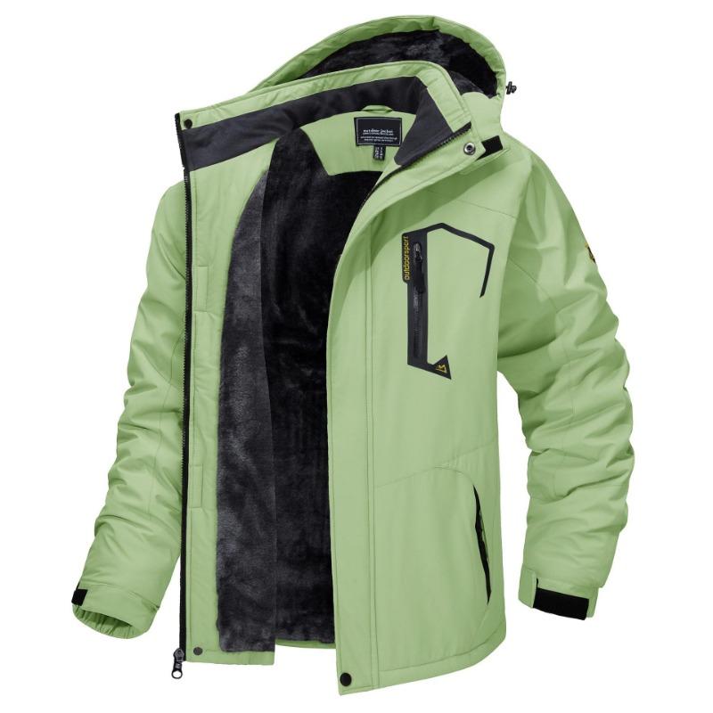 Fleecefutter Bergjacken Herren Wanderjacken Outdoor Abnehmbare Kapuze Mäntel Ski Snowboard Parka Winter Oberbekleidung