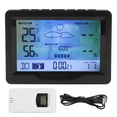 Weather Clock with Temperature and Humidity Monitor Weather Display Alarm Clock with Weather