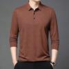 New Men T Shirt Polo Shirt Long Sleeve Autumn Casual Turn Down Collar Printed Fashion Business Outdoor Basic Men Top