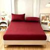 Polyester Fitted Sheet 30cm Deep And Solid Color With Breathable Fabric For Bedroom Use