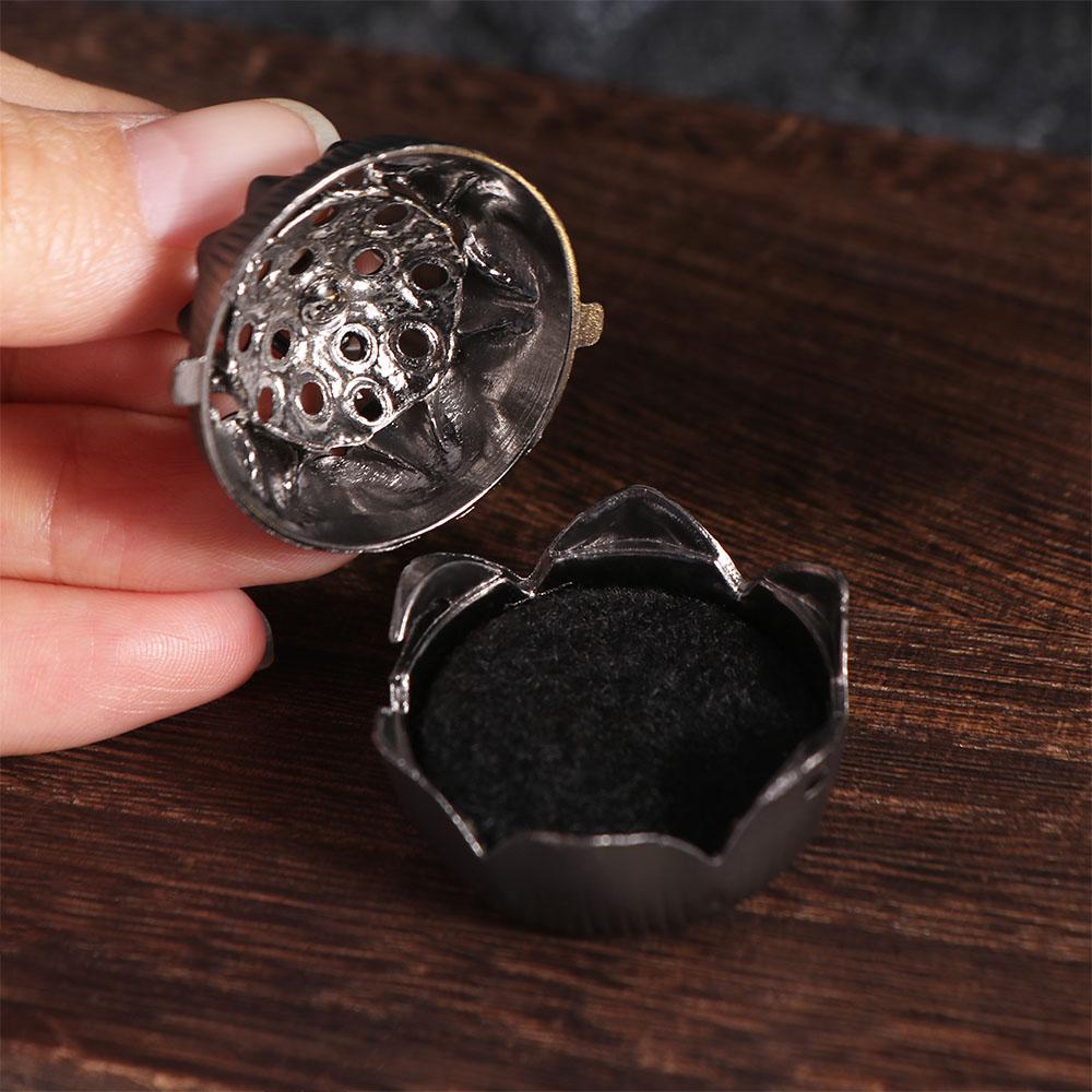 Zinc Zinc Alloy Craft Crane Incense Holder Crane Shape Antique Hanging Incense Tray  Office
