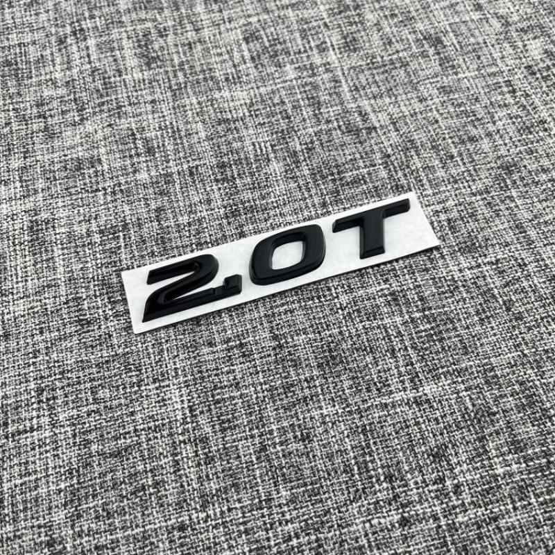 2.0T Car Logo Car Displacement Standard Split 3D Three-dimensional Metal Label Rear Labeling Fender Personalized Label