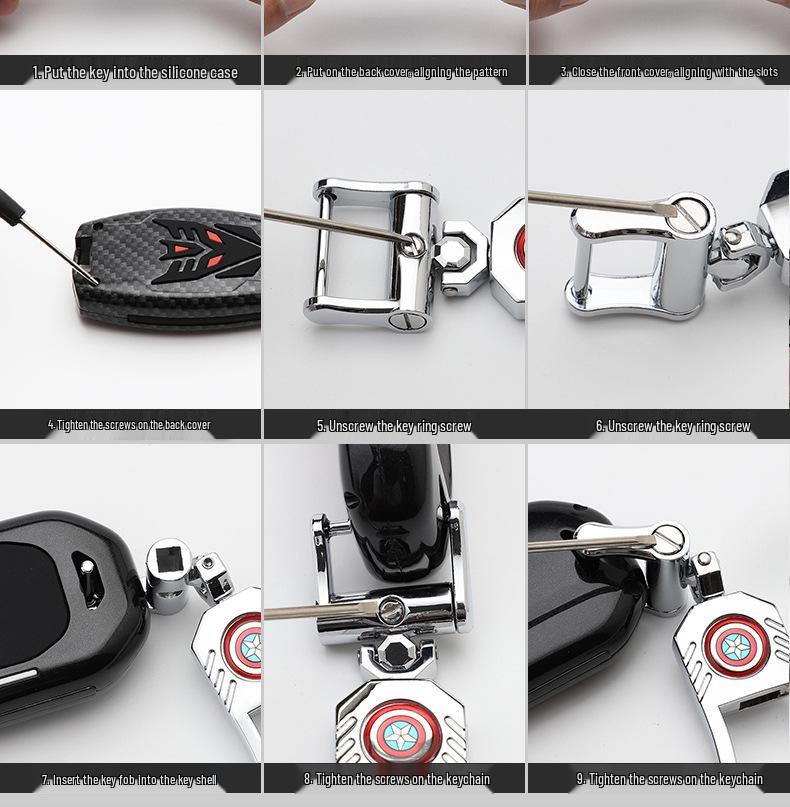 Lynk & Co Modische Schlüsselhülle: Stilvolle Autoschlüsseltasche mit Schnallendesign zur Schlüsselmodifikation und personalisierten Dekoration