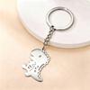 Temu Hot Selling Fashion Animal Charms: Stainless Steel Dinosaur Keychain