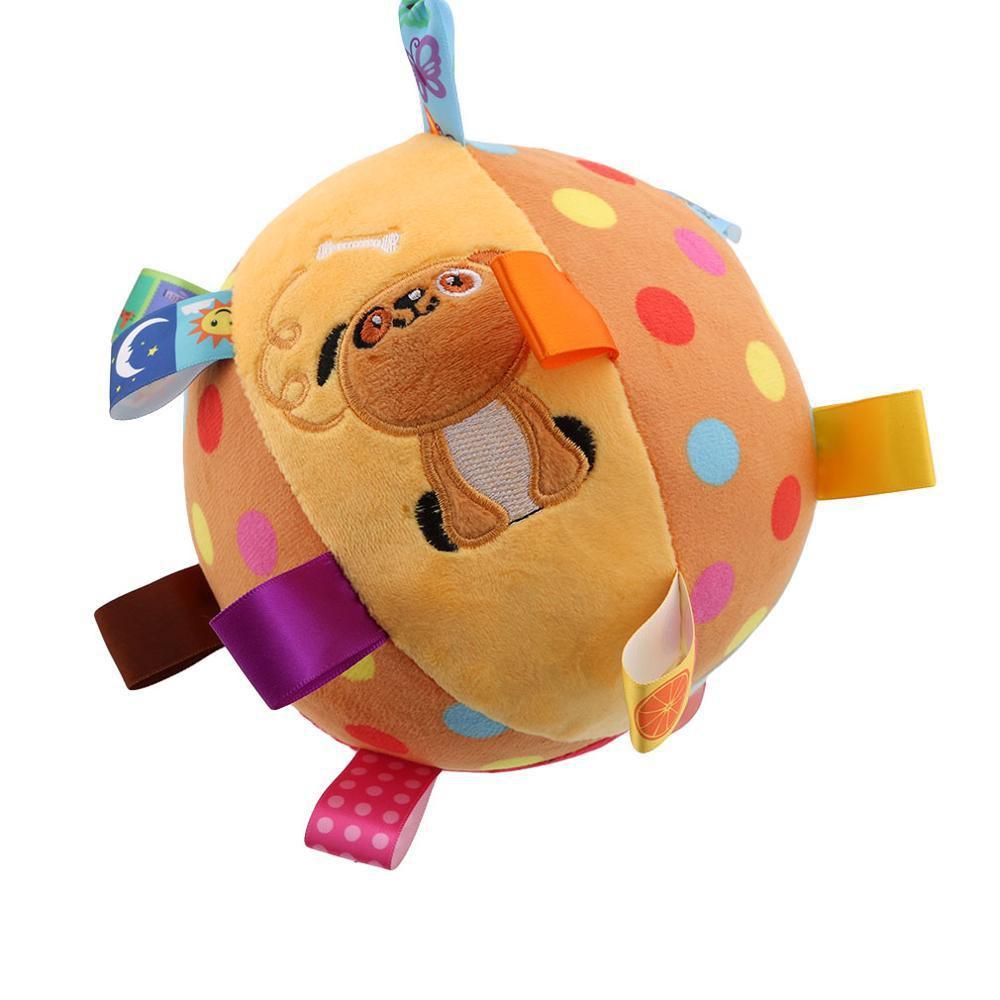 Colorful Children Ring Baby Ball Bell Music Cloth Sense Learning Toy Educational Cotton Hand Grab Ba