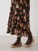 Flower Print Hem Layered Dress 09WFO254114 BRW 0