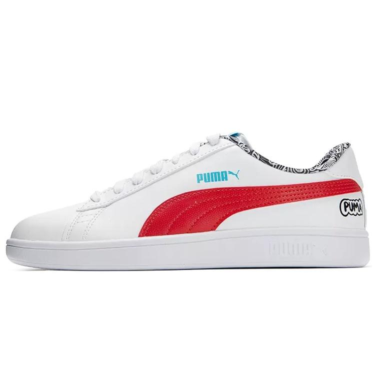 PUMA Smash V2 Me Happy - White Red Men s 386396-01 EU 43