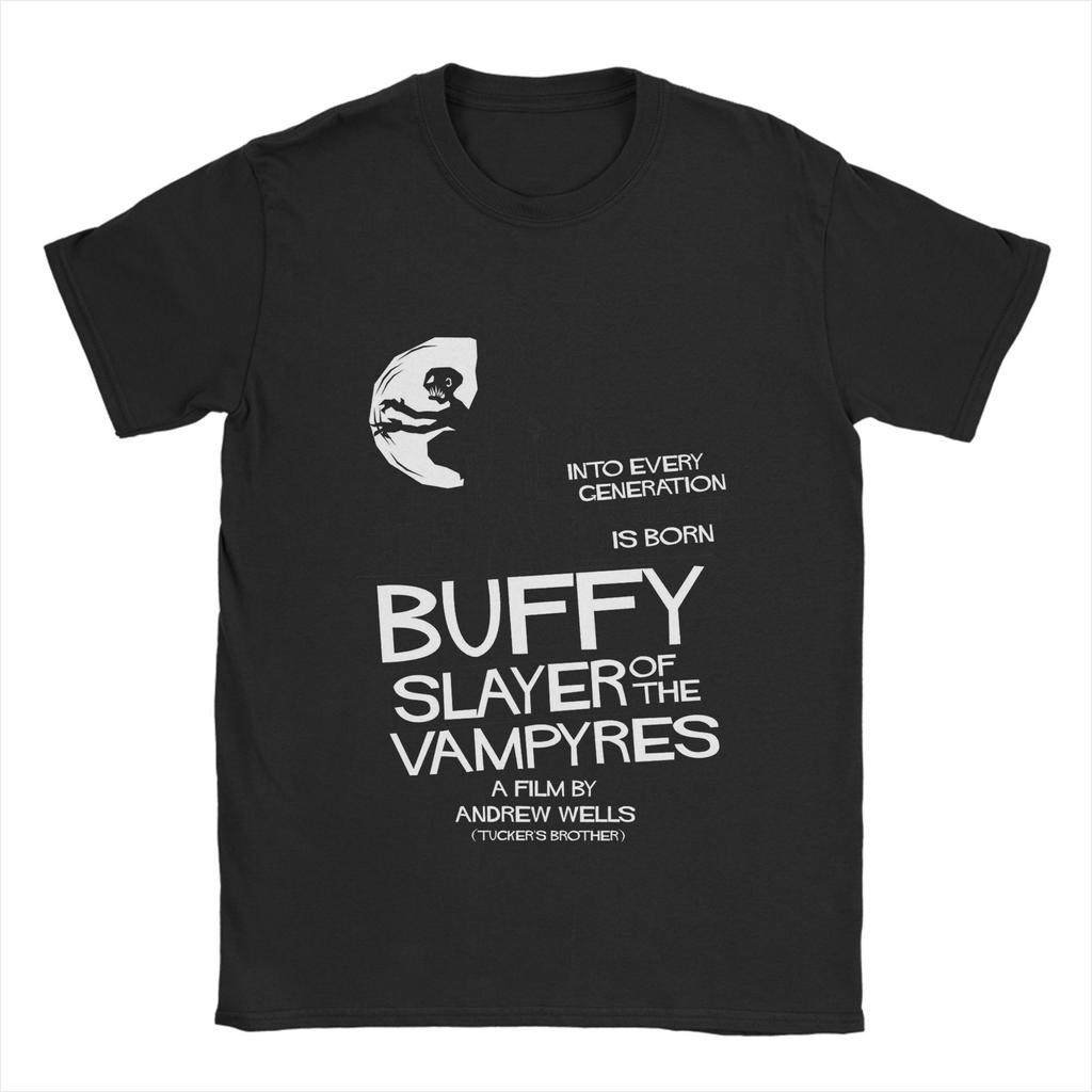 Buffys The Vampire Slayers T Shirts Men Cotton Funny T-Shirts Crewneck Tee Shirt Short Sleeve Clothing 4XL 5XL 6XL